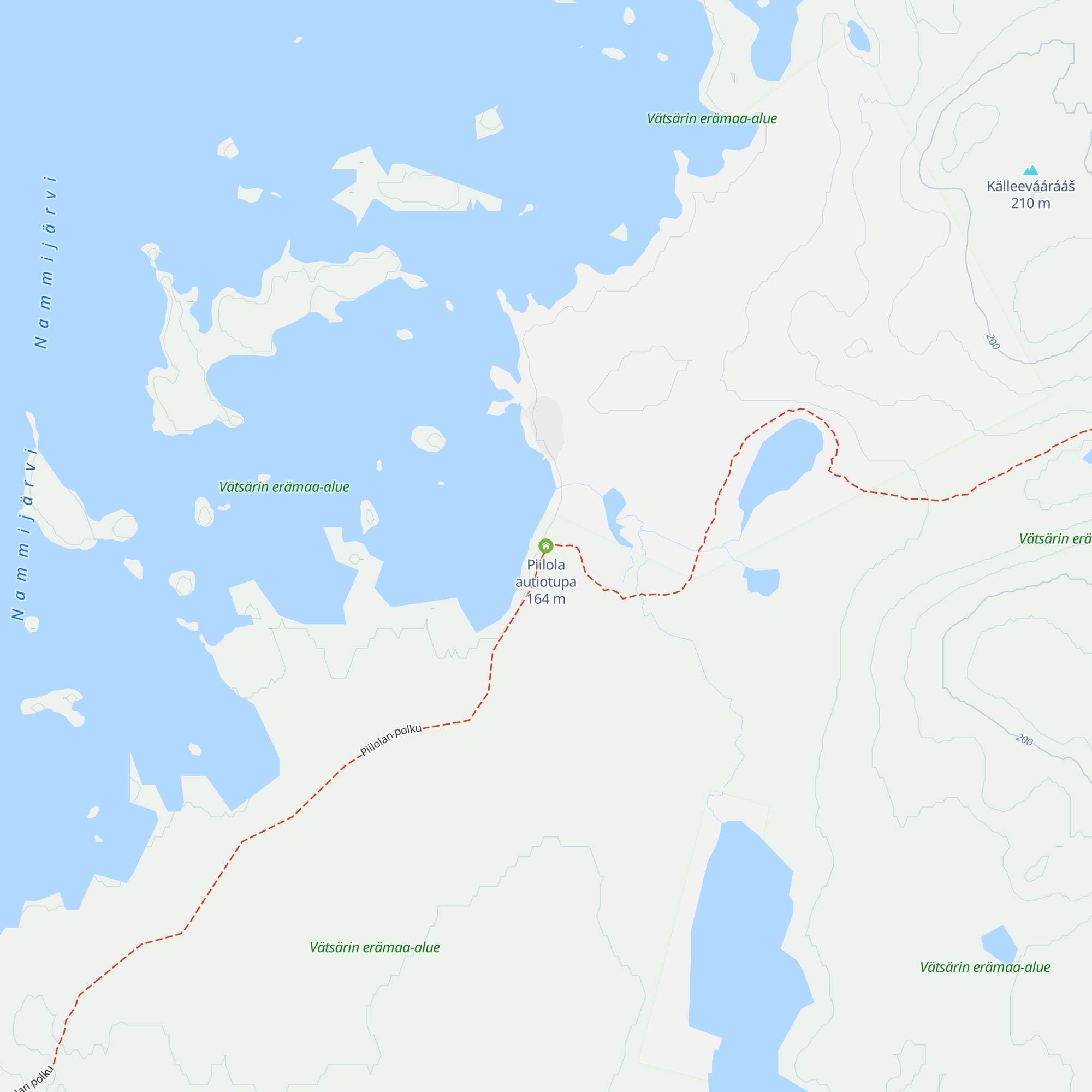 Piilola autiotupa map