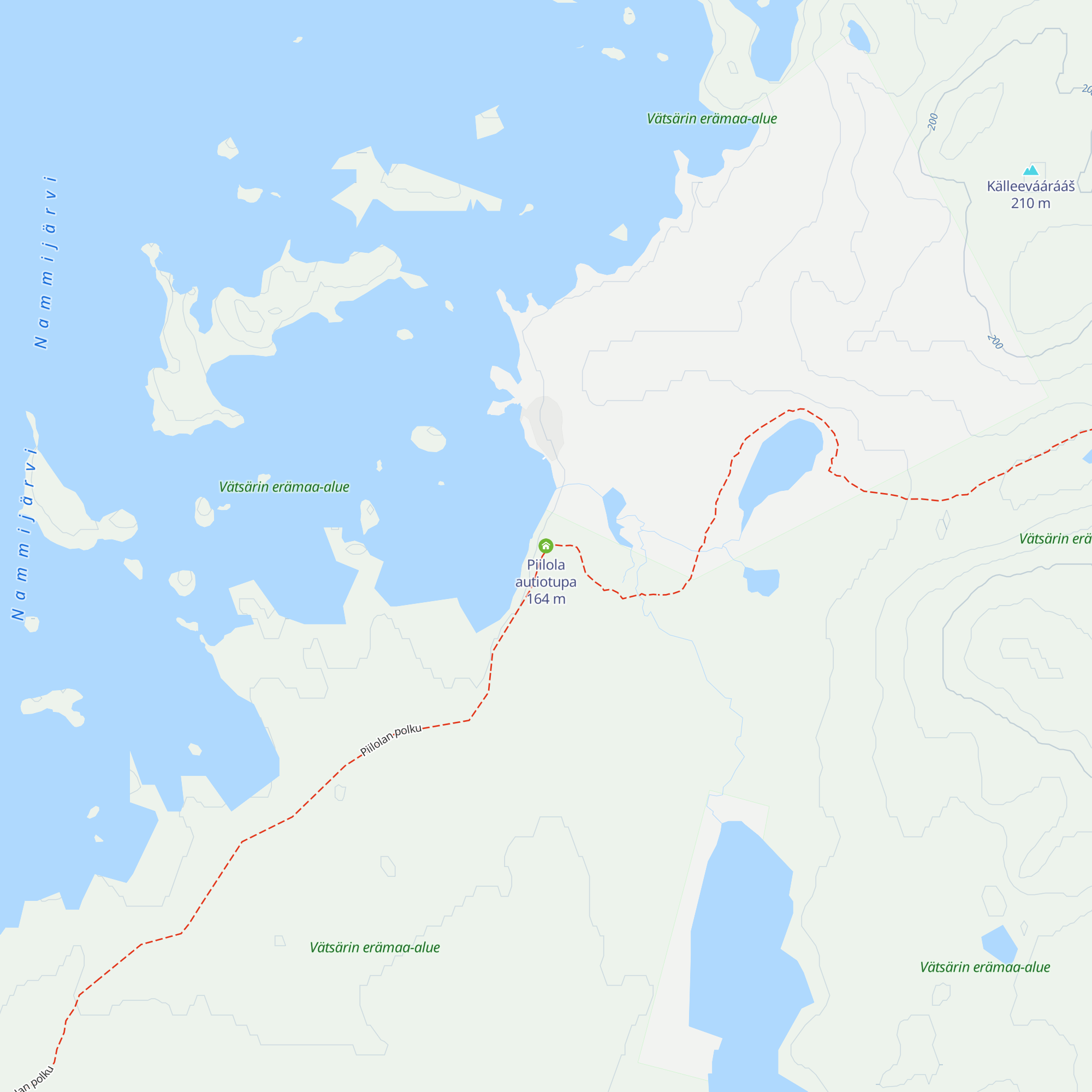 Piilola autiotupa map