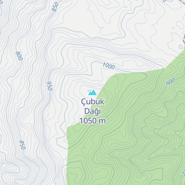 Map of Çubuk Dağı