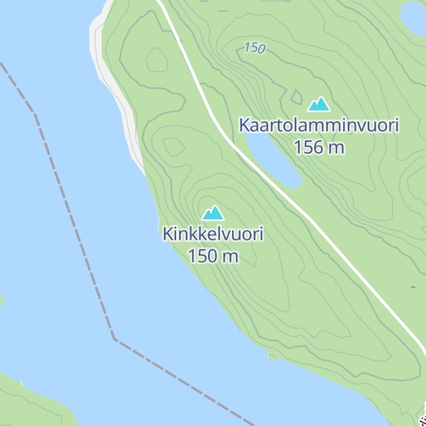 Map of Kinkkelvuori