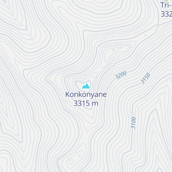 Map of Konkonyane