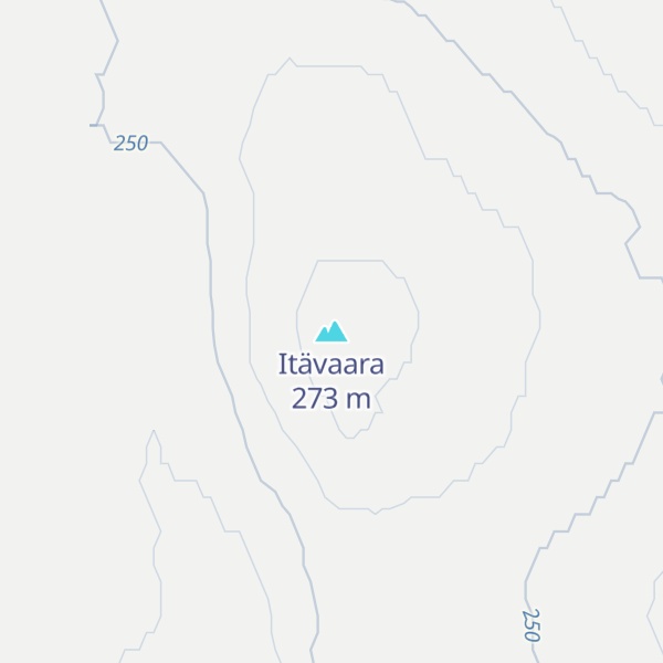 Map of Itävaara
