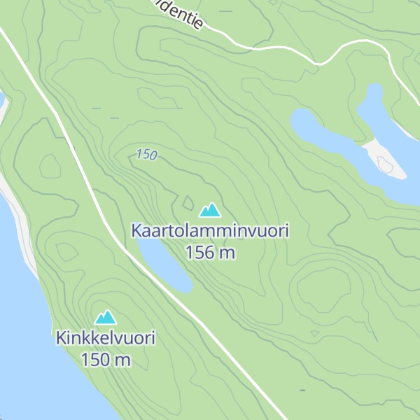Map of Kaartolamminvuori