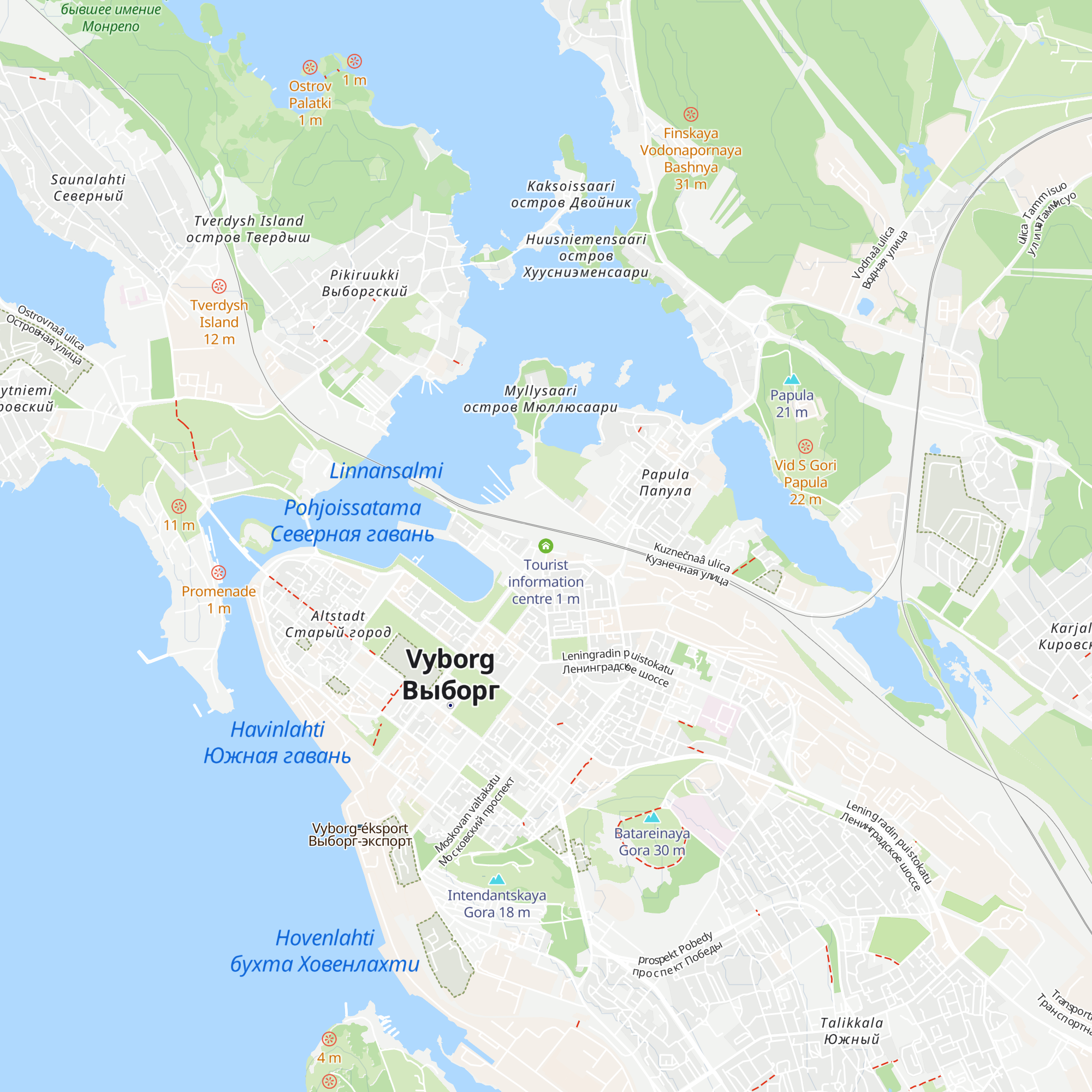 Tourist information centre map