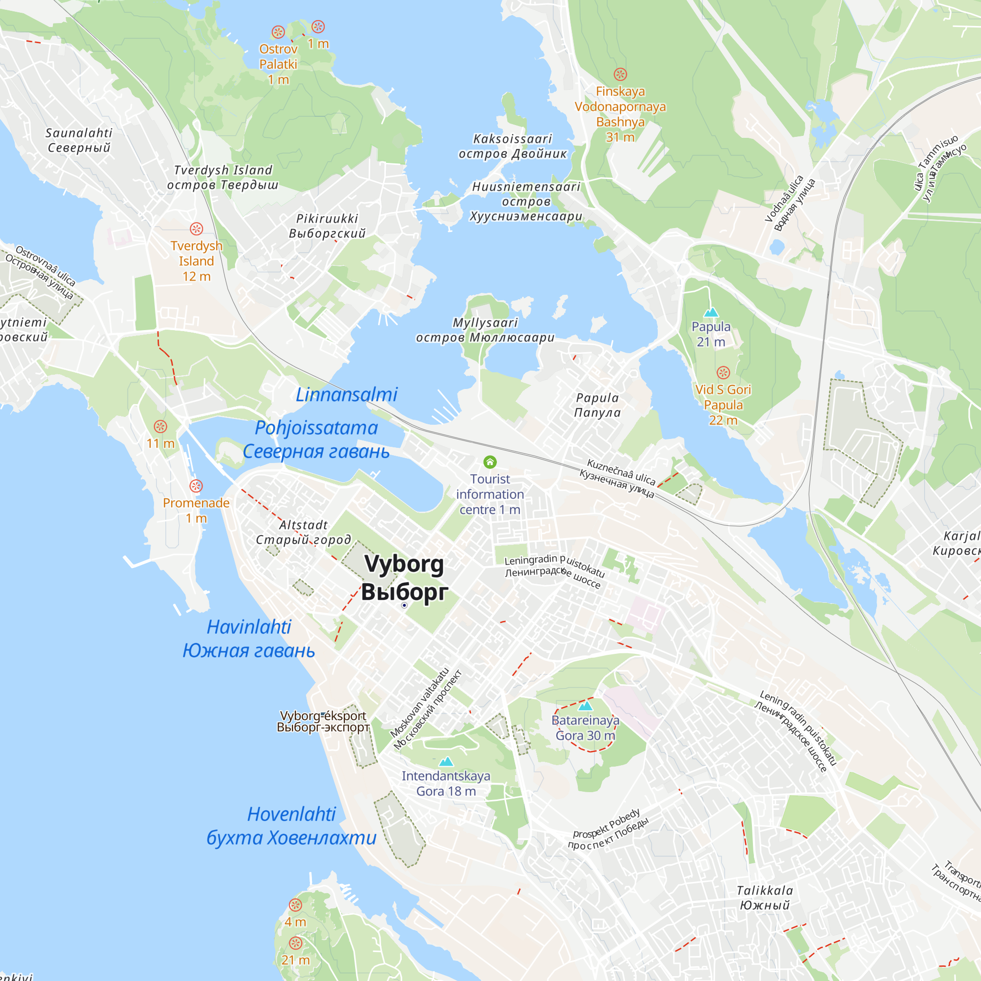 Informacionno-turistskii Centr G. Viborga map