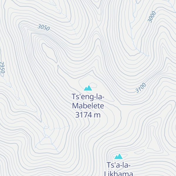 Map of Ts'eng-la-Mabelete