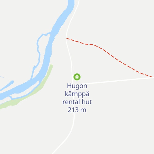 Map of Hugon kämppä rental hut