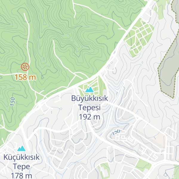 Map of Büyükkısık Tepesi