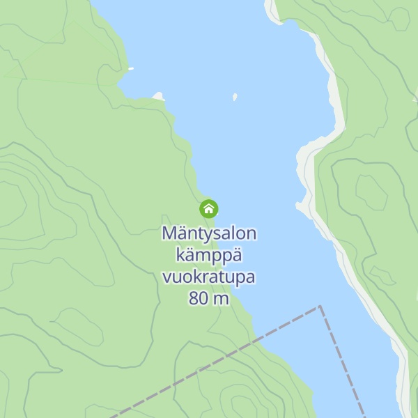 Map of Mäntysalon kämppä vuokratupa