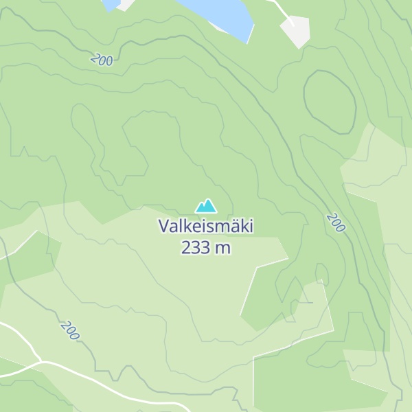 Map of Valkeismäki