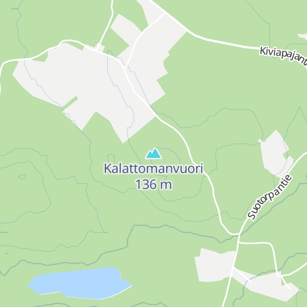 Map of Kalattomanvuori