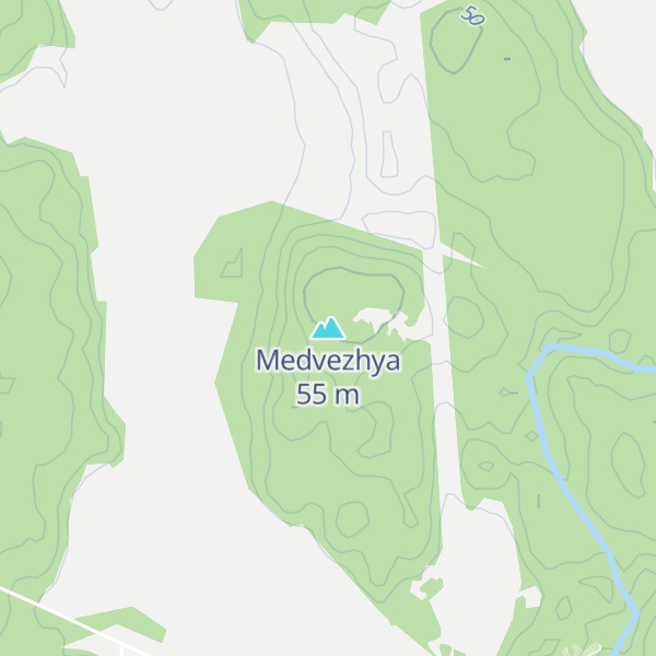 Map of Medvezhya