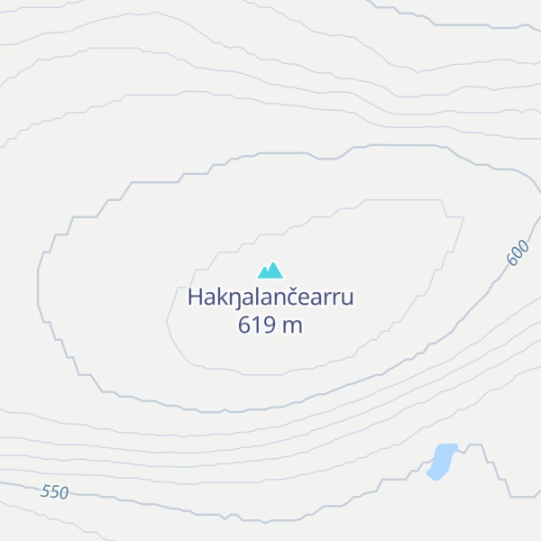 Map of Hakŋalančearru