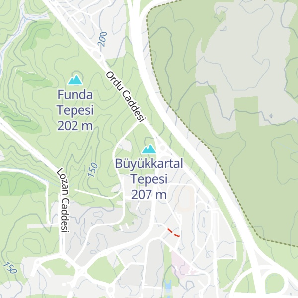 Map of Büyükkartal Tepesi