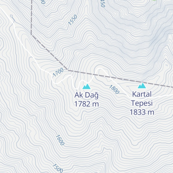 Map of Ak Dağ