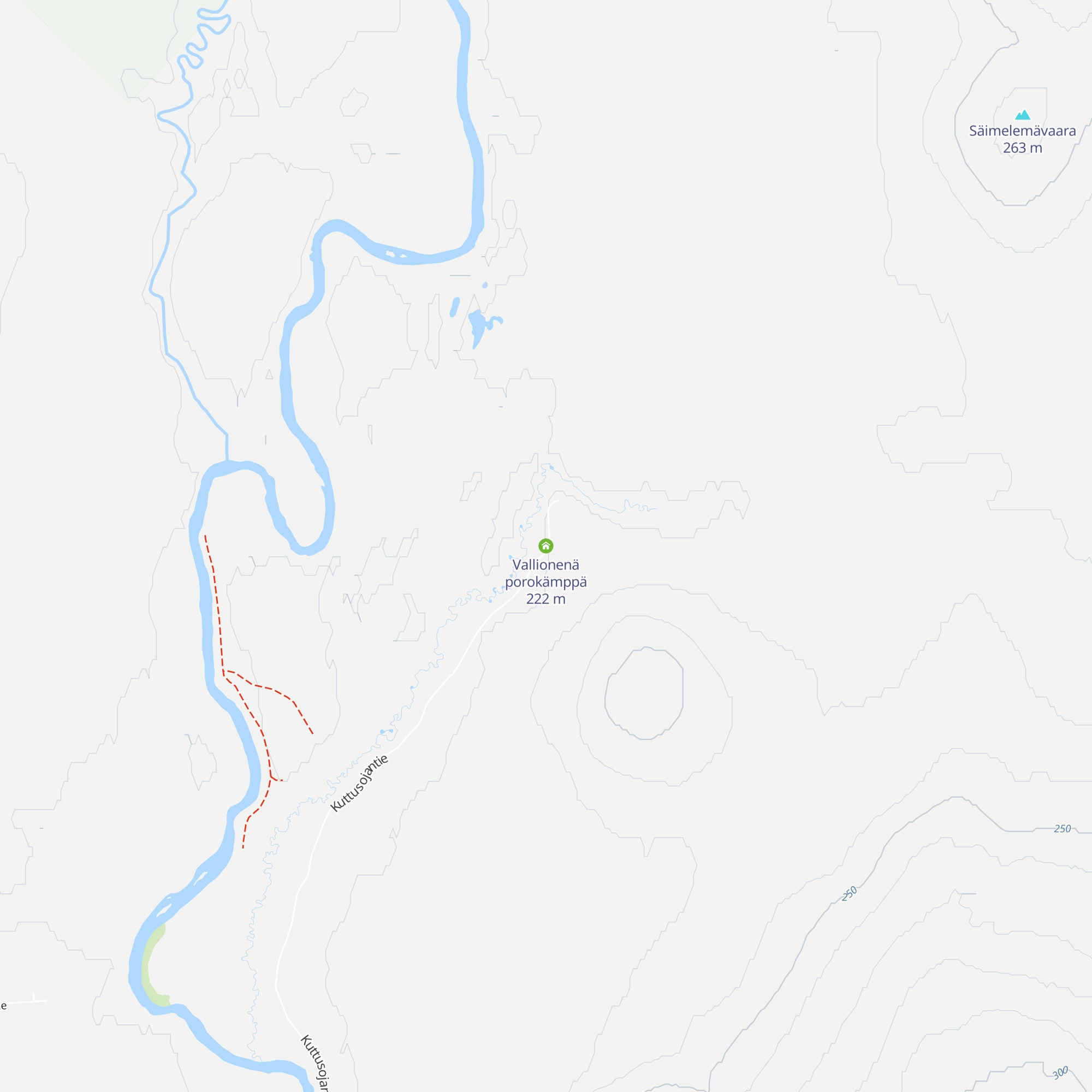 Vallionenä porokämppä map