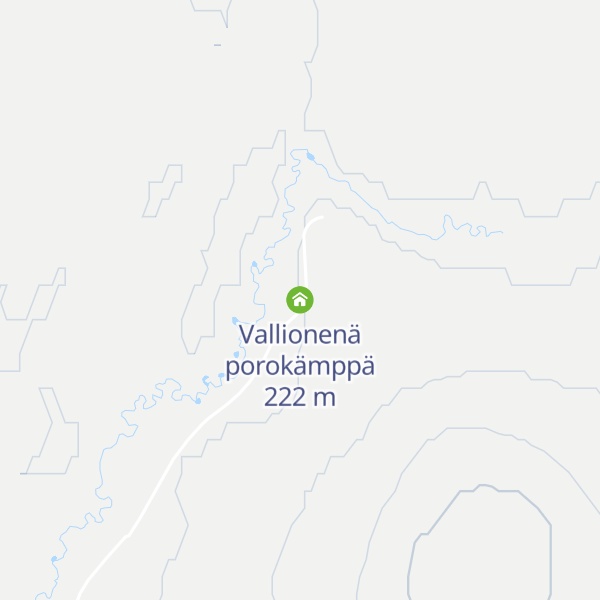 Map of Vallionenä porokämppä