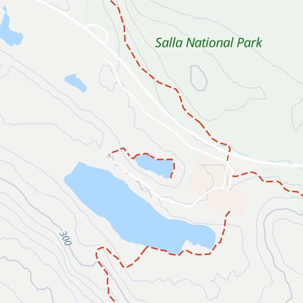 Map of Upinlampi campfire shelter