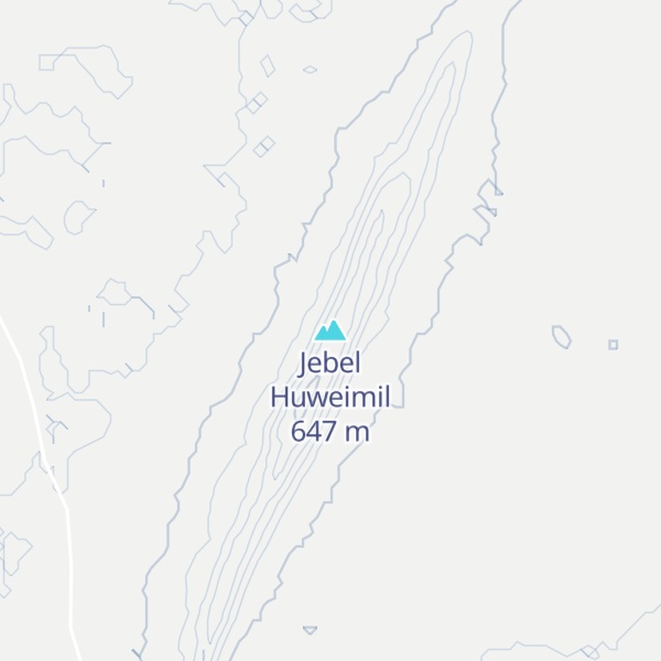 Map of Jebel Huweimil