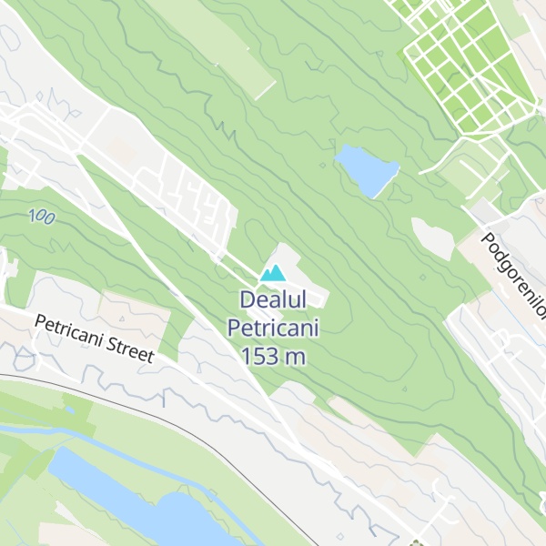 Map of Dealul Petricani