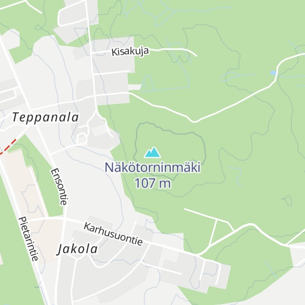Map of Näkötorninmäki