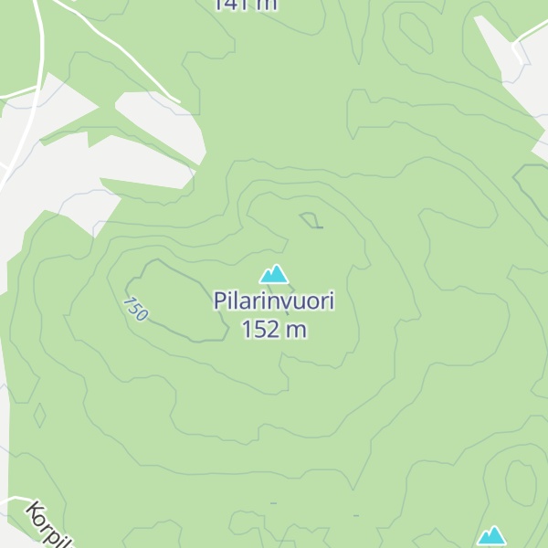 Map of Pilarinvuori