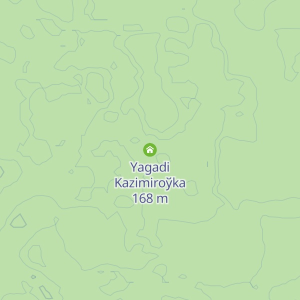 Map of Yagadi Kazimiroўka