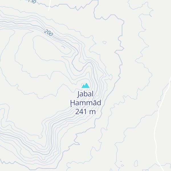 Map of Jabal Ḩammād