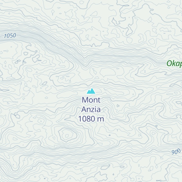 Map of Mont Anzia