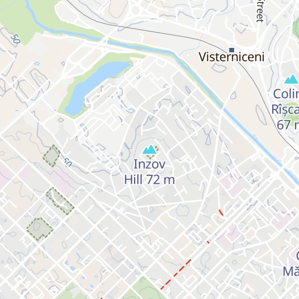 Map of Inzov Hill