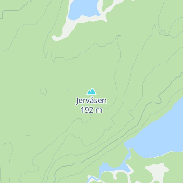 Map of Jervåsen