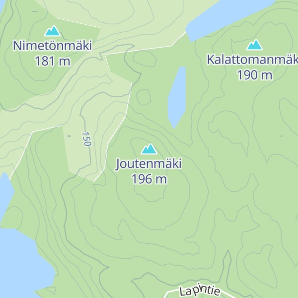 Map of Joutenmäki