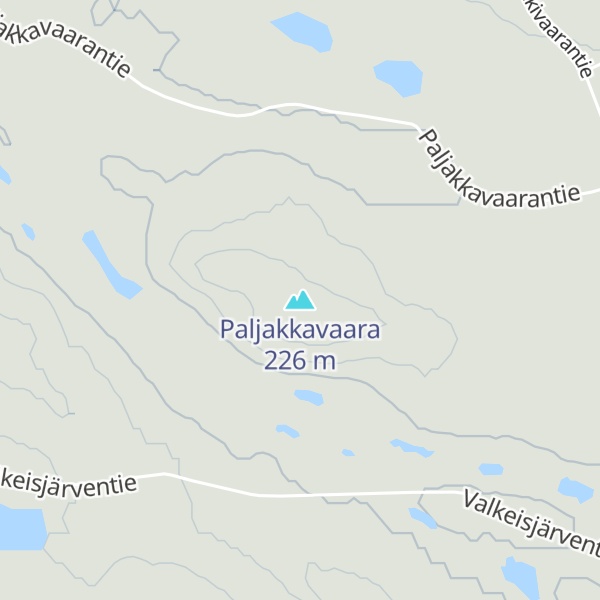Map of Paljakkavaara