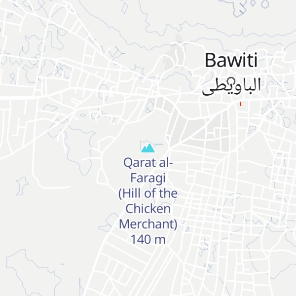 Map of Qarat al-Faragi (Hill of the Chicken Merchant)