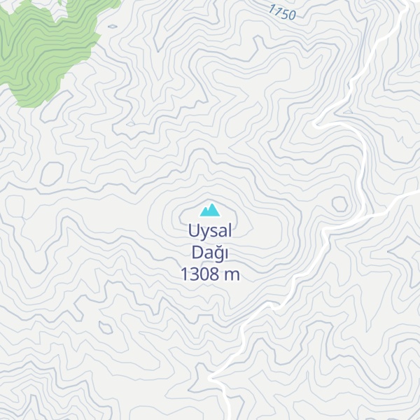 Map of Uysal Dağı