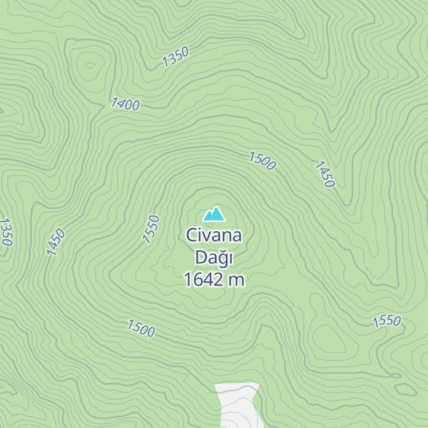 Map of Civana Dağı