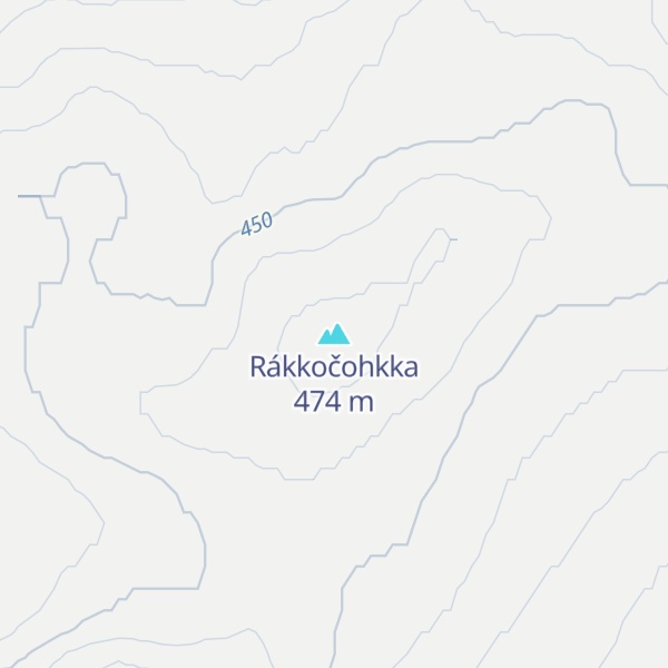 Map of Rákkočohkka