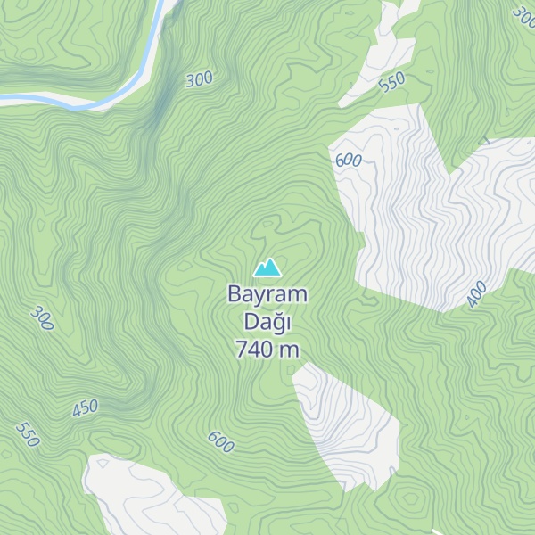 Map of Bayram Dağı