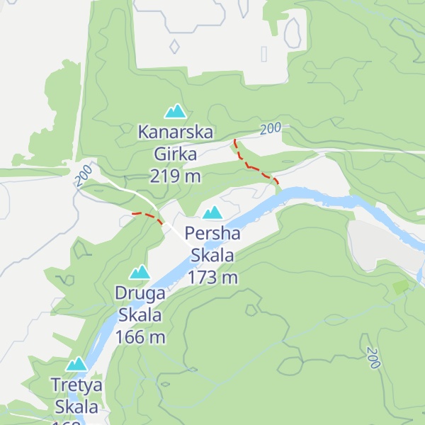 Map of Persha Skala