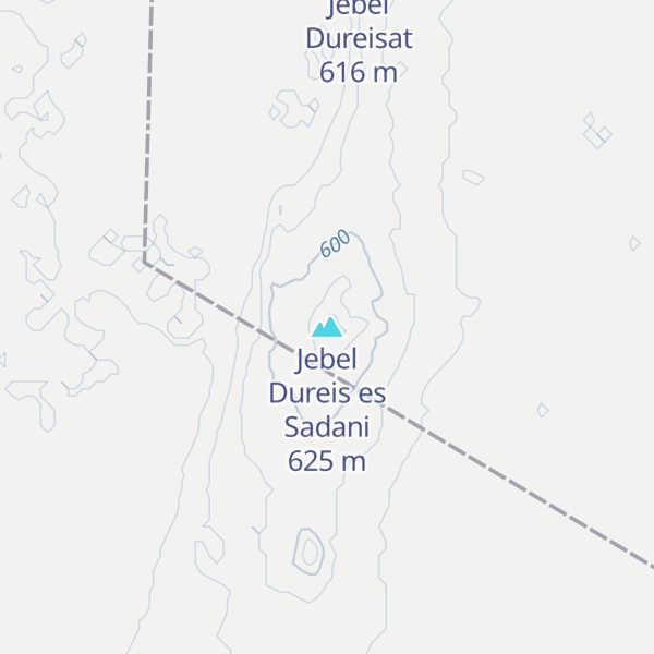 Map of Jebel Dureis es Sadani