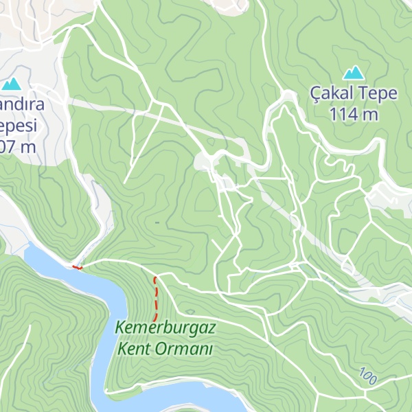Map of Karanlıkdere Tepesi