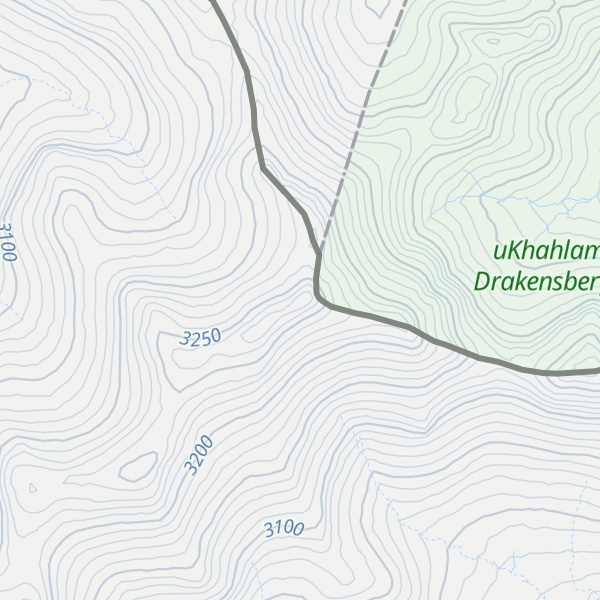 Map of Mont-aux-Sources