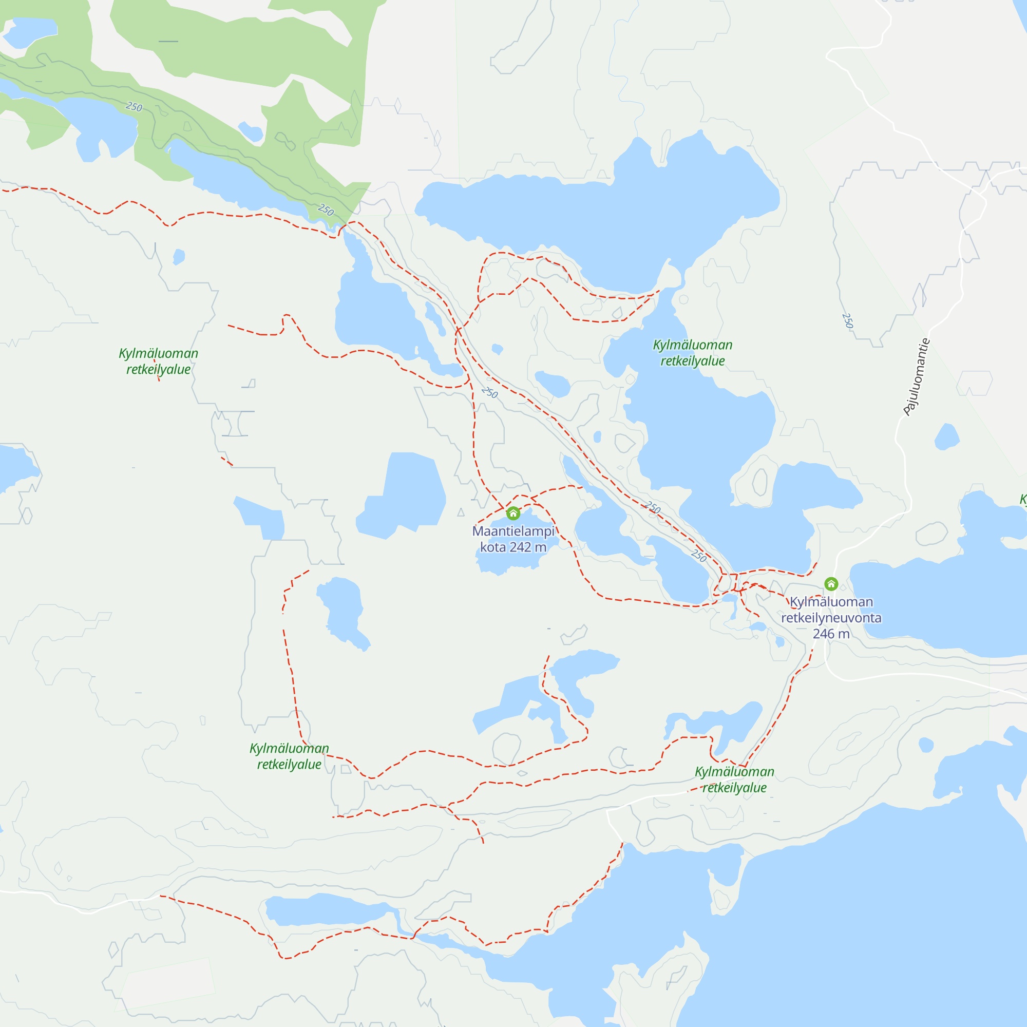 Maantielampi kota map