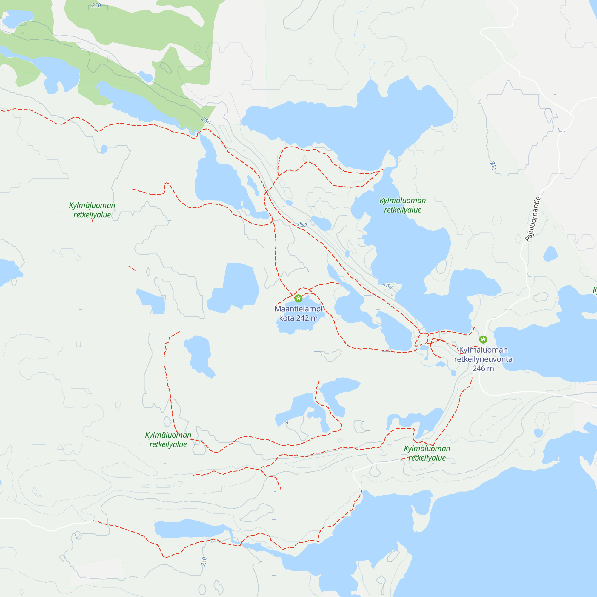 Maantielampi kota map