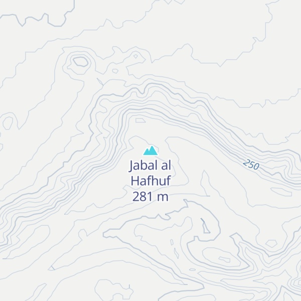 Map of Jabal al Hafhuf