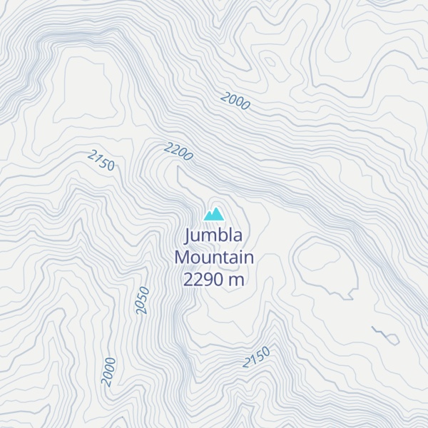 Map of Jumbla Mountain