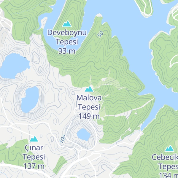Map of Malova Tepesi