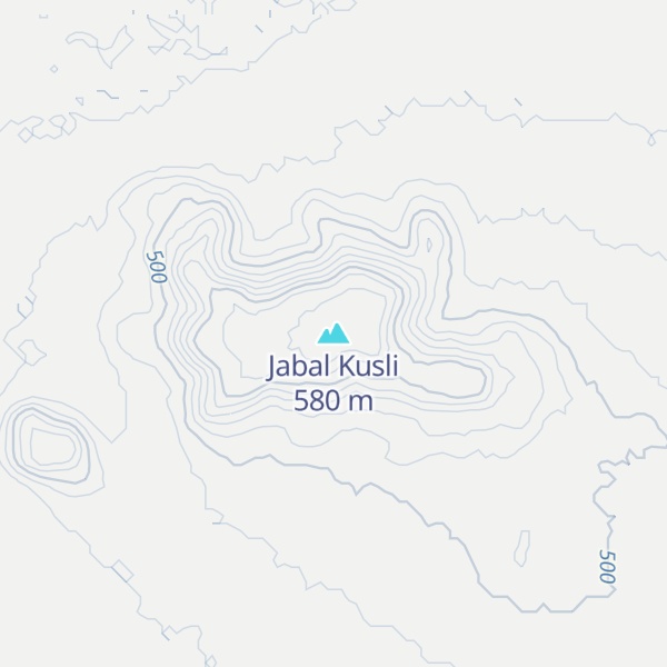 Map of Jabal Kusli