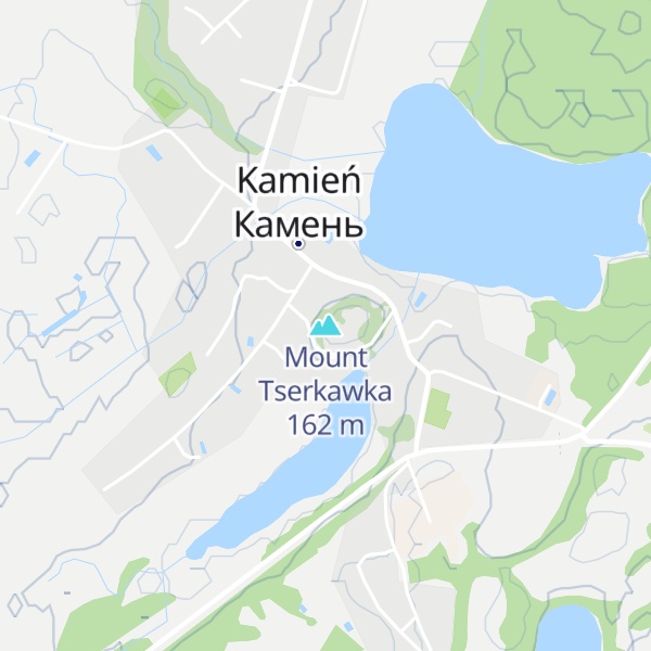Map of Mount Tserkawka