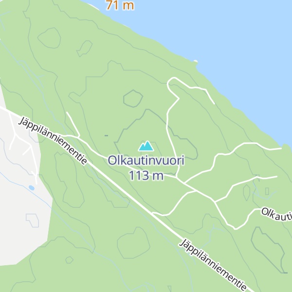 Map of Olkautinvuori